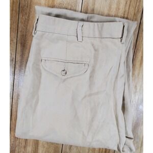 Vintage Polo Ralph Lauren Pleated Pants Men's Linen Blended 38x32 Made in USA